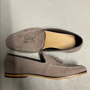 Grey loafers